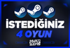 ⭐İstediğiniz 4 Oyun + Garanti
