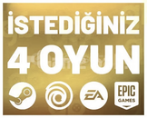 İstediğiniz 4 Oyun +Garanti
