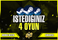 ✅ İstediğiniz 4 Oyun + Garanti