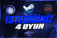 ☘️İstediğiniz 4 Oyun + Garanti☘️