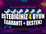 ✅ İstediğiniz 4 Oyun + GARANTİ