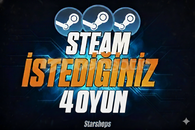⭐İSTEDİĞİNİZ 4 OYUN + GARANTİ + 7/24 OTO⭐