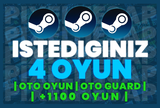 ⭐İSTEDİĞİNİZ 4 OYUN + GARANTİ + 7/24 OTO⭐