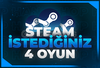 ⭐İSTEDİĞİNİZ 4 OYUN + GARANTİ + 7/24 OTO⭐