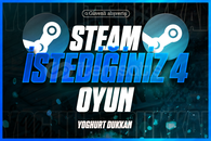 İstediğiniz 4 Oyun + Garanti