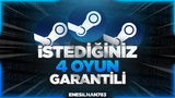 ✅ İstediğiniz 4 Oyun [GARANTİ + SORUNSUZ] ✅