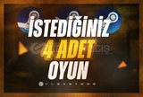 İstediğiniz 4 Oyun | Sınırsız Garantili