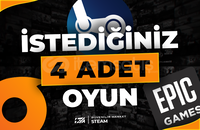 ⭐İstediğiniz 4 Oyun + Garanti & Destek⭐