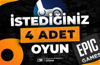 İstediğiniz 4 Oyun + Sınırsız Garanti & Destek