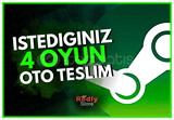 İSTEDİĞİNİZ 4 OYUN + SINIRSIZ GARANTİ + DESTEK