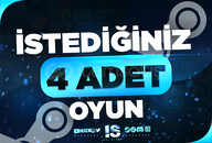 ⭐İstediğiniz 4 Oyun + Garanti & Destek⭐