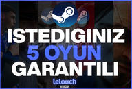 ⭐️İSTEDİĞİNİZ 5 ADET OYUN + GARANTİ + DESTEK ⭐️İSTEDİĞİNİZ 5 ADET OYUN + GARANTİ + DESTEK