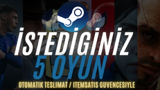 ⭐️İSTEDİĞİNİZ 5 ADET OYUN + GARANTİ + DESTEK