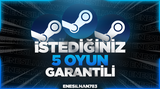 İstediğiniz 5 Oyun + Garanti