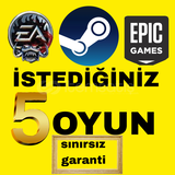 İstediğiniz 5 Oyun + Garanti