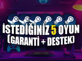 ✅ İstediğiniz 5 Oyun + GARANTİ