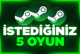 İstediğiniz 5 oyun+Garanti