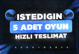 İstediğiniz 5 Oyun + Garanti