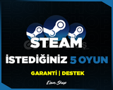 ⭐İSTEDİĞİNİZ 5 OYUN + GARANTİ + 7/24 DESTEK⭐