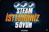 ⭐İSTEDİĞİNİZ 5 OYUN + GARANTİ + 7/24 OTO⭐
