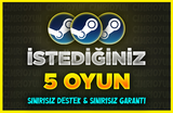 İstediğiniz 5 Oyun + Garanti