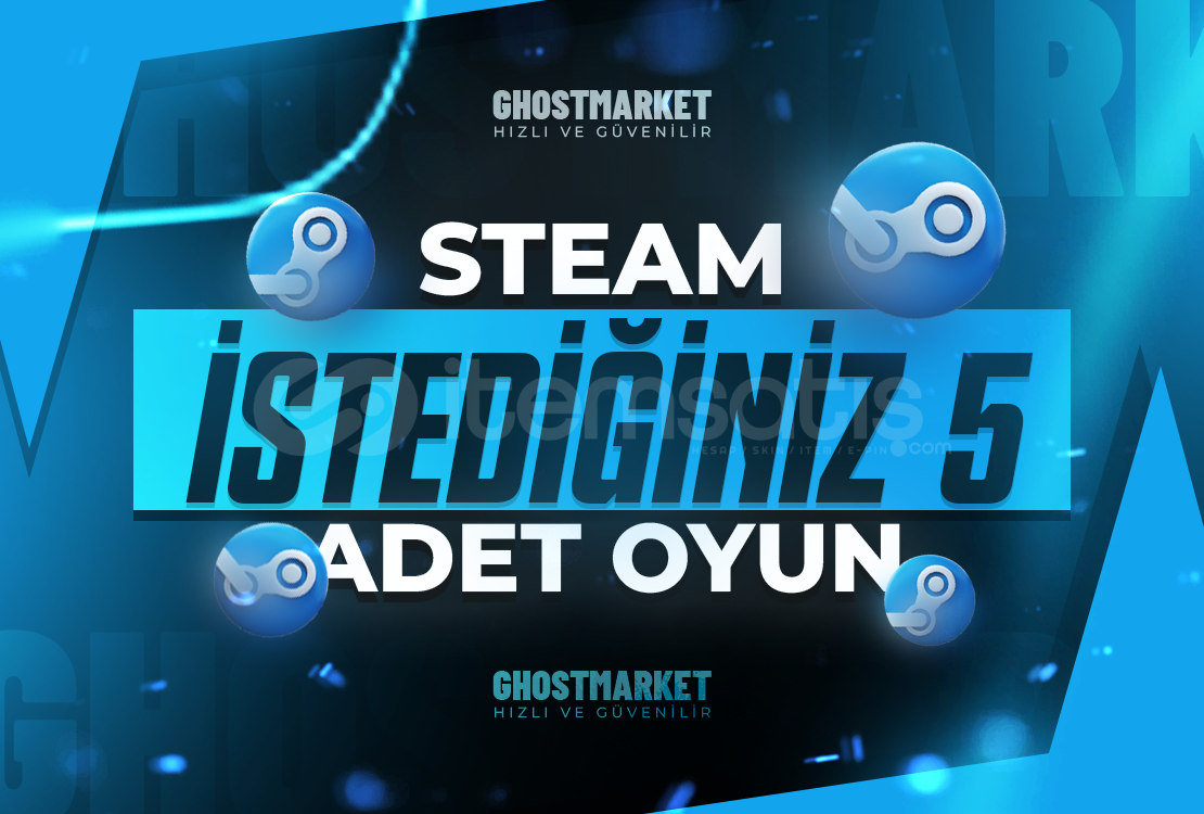 İstediğiniz 5 Oyun + Garanti  İstediğiniz 5 Oyun + Garanti