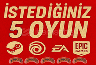 İstediğiniz 5 Oyun + Garanti