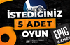 ⭐İstediğiniz 5 Oyun + Garanti & Destek⭐