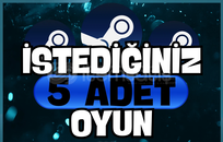 ⭐İstediğiniz 5 Oyun⚡ [Garanti - Destek]