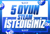 ⭐İSTEDİĞİNİZ 5 OYUN + GARANTİ & DESTEK⭐