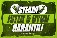 ✅❤️İSTEDİĞİNİZ 5 OYUN⭐GARANTİ + DESTEK + OTO❤️