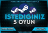 ⭐İSTEDİĞİNİZ 5 OYUN GARANTİ+SINIRSIZ DESTEK⭐