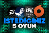 ⭐İSTEDİĞİNİZ 5 OYUN GARANTİ+SINIRSIZ DESTEK⭐