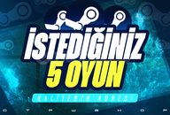 ⭐İSTEDİĞİNİZ 5 OYUN GARANTİ + SINIRSIZ DESTEK⭐