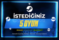 İstediğiniz 5 Oyun | Garanti - Sorunsuz | Steam