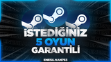 ✅ İstediğiniz 5 Oyun [GARANTİ + SORUNSUZ] ✅