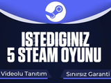 ✅ İstediğiniz 5 Oyun [GARANTİ + SORUNSUZ] ✅