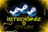 İSTEDİĞİNİZ 5 OYUN GARANTİ ve SINIRSIZ DESTEK