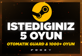 İstediğiniz 5 Oyun + OTO + GARANTİ