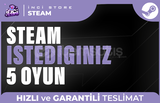 İstediğiniz 5 Oyun + Sınırsız Garanti & Destek