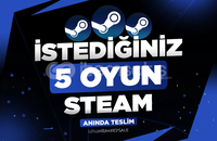 ⭐İstediğiniz 5 Oyun [Sınırsız Garanti - Destek]