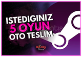 İSTEDİĞİNİZ 5 OYUN + SINIRSIZ GARANTİ + DESTEK