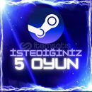 İstediğiniz 5 Steam Oyunu + Garanti