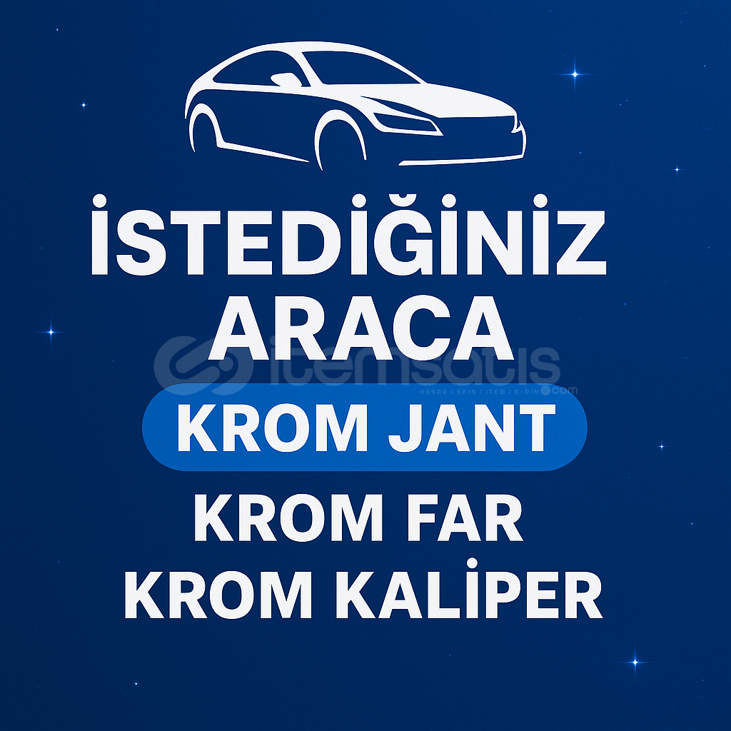 İSTEDİĞİNİZ ARACA KROM JANT+FAR+KALİPER İSTEDİĞİNİZ ARACA KROM JANT+FAR+KALİPER