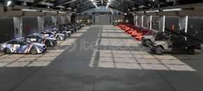 İstediğiniz araçlarla dolu 20 araçlık garaj