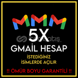 ⭐️İstediğiniz isimde 5 adet mail⭐️Hızlı