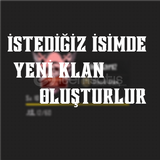 İstediğiniz isimde yeni klan oluşturulur