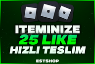 Itemınıza 25 Like | Hızlı Teslimat Itemınıza 25 Like | Hızlı Teslimat