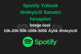 İSTEDİĞİNİZ MİKTARDA AYLIK DİNLEYİCİLİ HESAPLAR