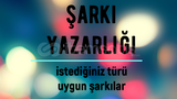 İSTEDİĞİNİZ TARZDA ŞARKI YAZILIR